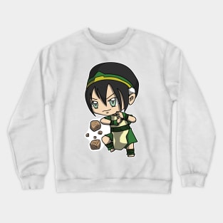 Avatar The Last Airbender Chibi Toph sticker Crewneck Sweatshirt